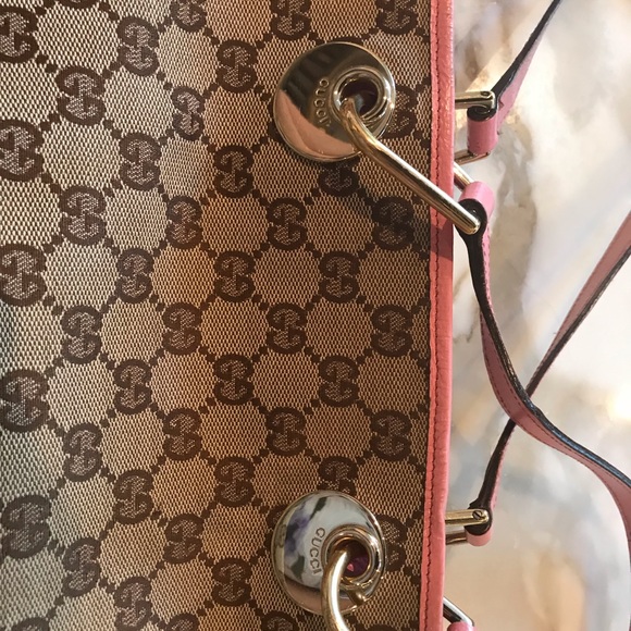 Gucci hand bag. Pink authentic - Picture 7 of 8